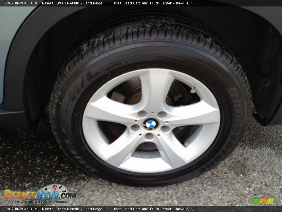 2007 BMW X5 3.0si Mineral Green Metallic / Sand Beige Photo #18