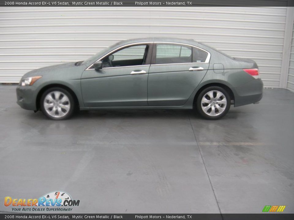 2008 Honda Accord EX-L V6 Sedan Mystic Green Metallic / Black Photo #3