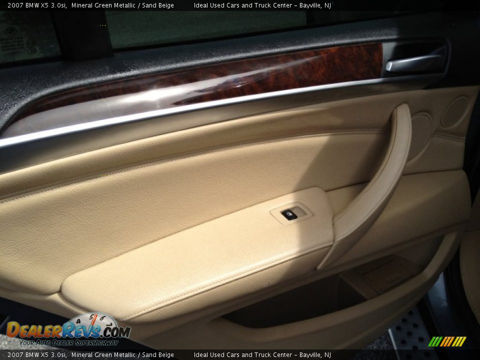 2007 BMW X5 3.0si Mineral Green Metallic / Sand Beige Photo #20