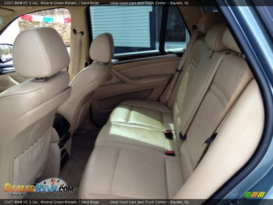 2007 BMW X5 3.0si Mineral Green Metallic / Sand Beige Photo #21