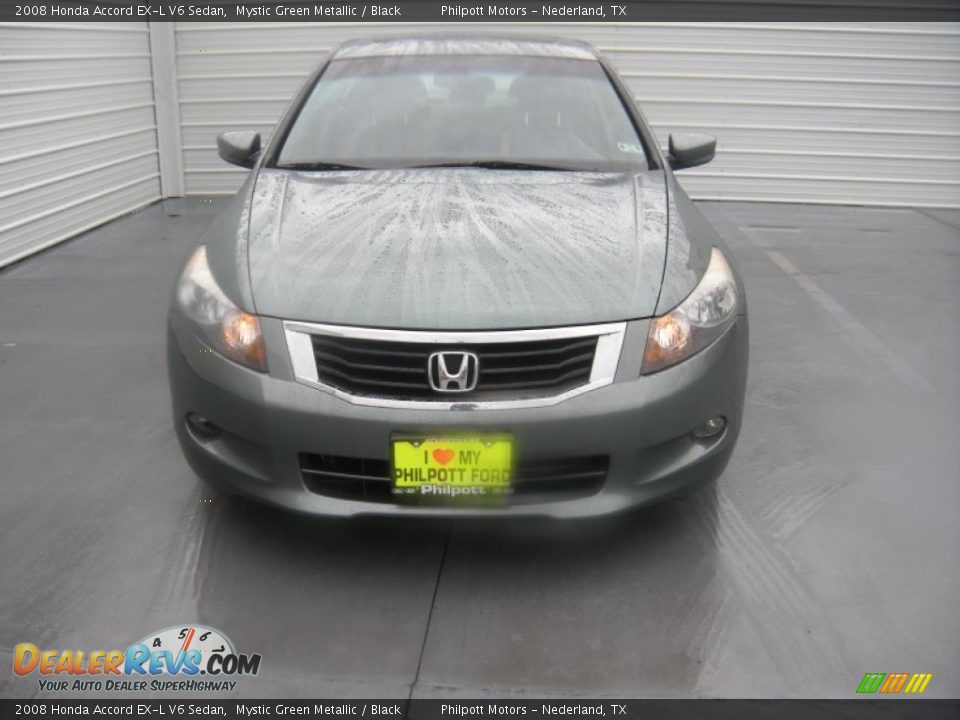 2008 Honda Accord EX-L V6 Sedan Mystic Green Metallic / Black Photo #5