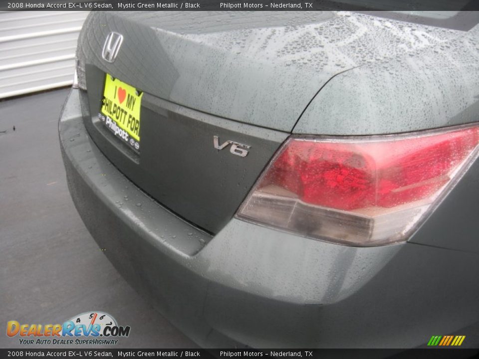 2008 Honda Accord EX-L V6 Sedan Mystic Green Metallic / Black Photo #12