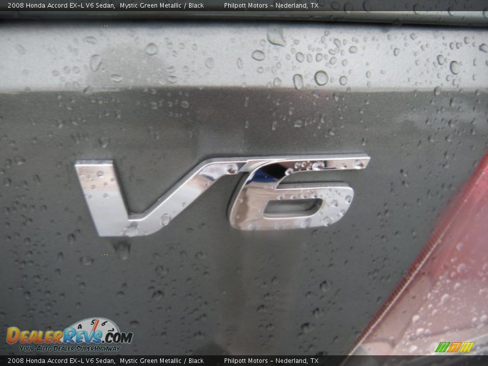 2008 Honda Accord EX-L V6 Sedan Mystic Green Metallic / Black Photo #13