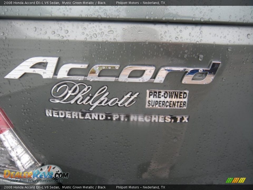 2008 Honda Accord EX-L V6 Sedan Mystic Green Metallic / Black Photo #15