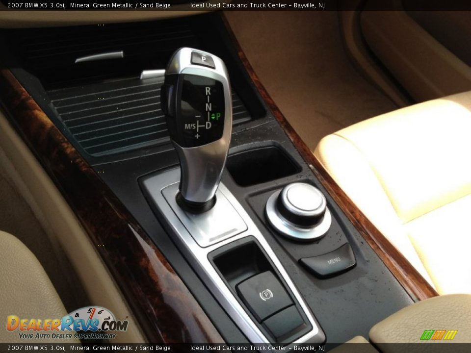 2007 BMW X5 3.0si Mineral Green Metallic / Sand Beige Photo #31