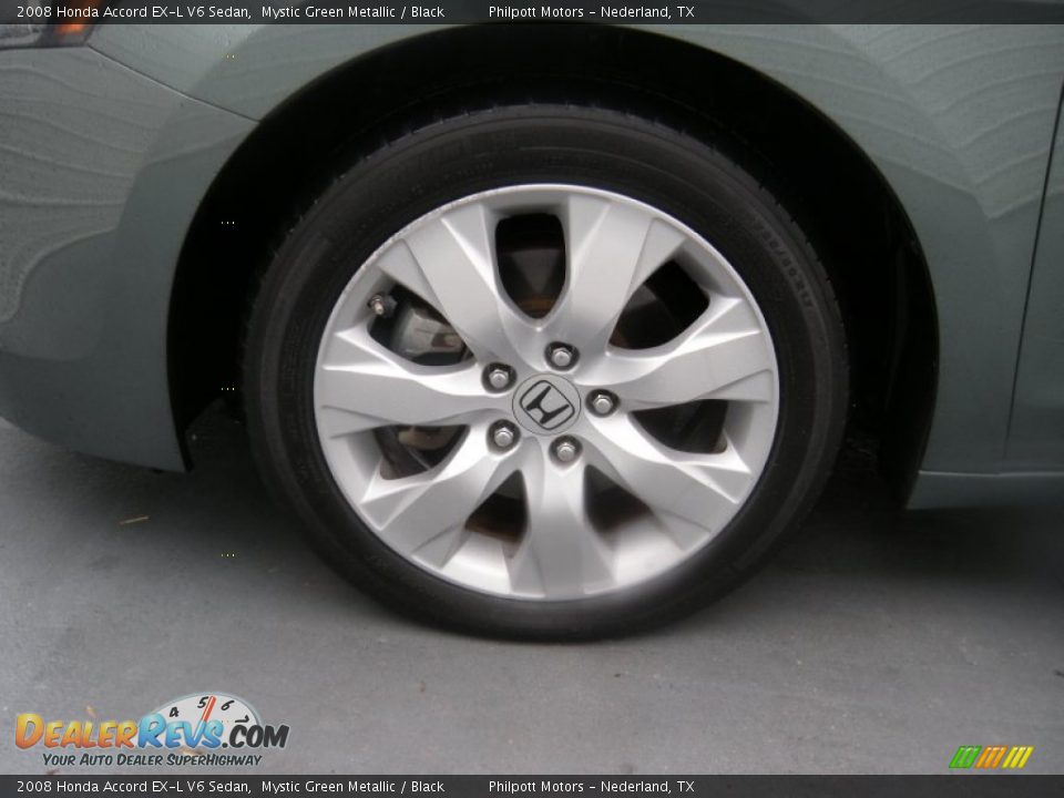 2008 Honda Accord EX-L V6 Sedan Mystic Green Metallic / Black Photo #18