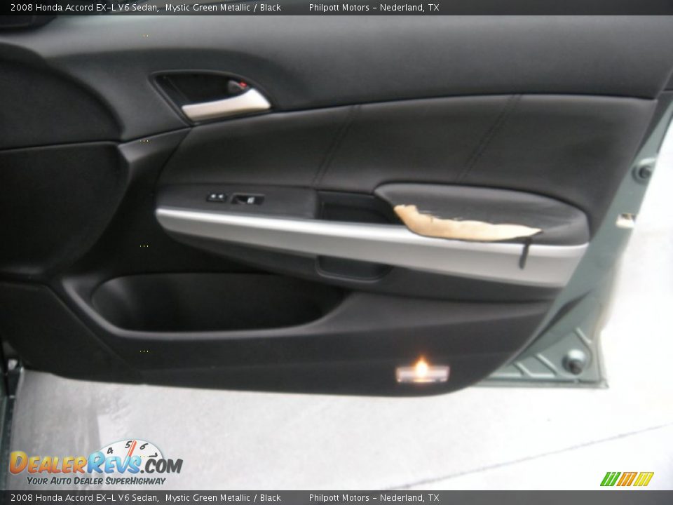 2008 Honda Accord EX-L V6 Sedan Mystic Green Metallic / Black Photo #23