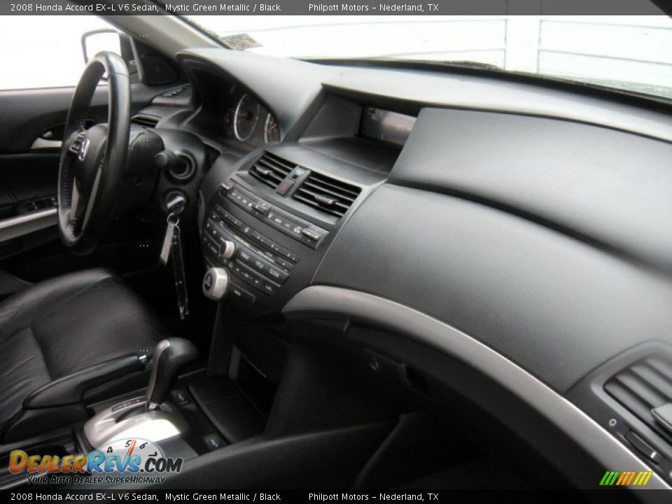 2008 Honda Accord EX-L V6 Sedan Mystic Green Metallic / Black Photo #25