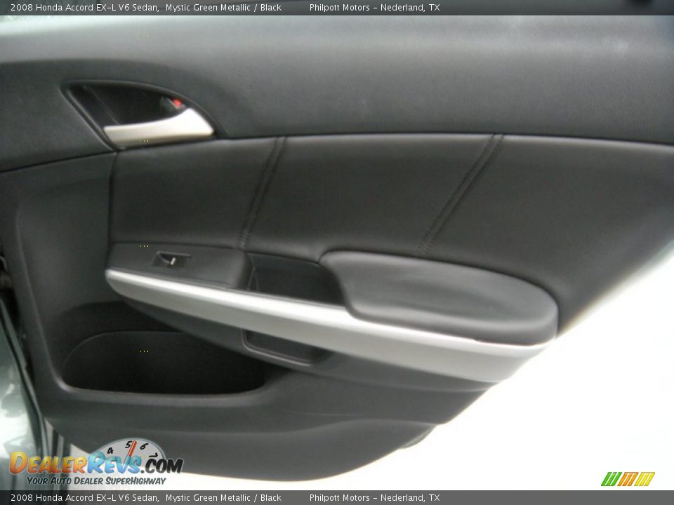 2008 Honda Accord EX-L V6 Sedan Mystic Green Metallic / Black Photo #27