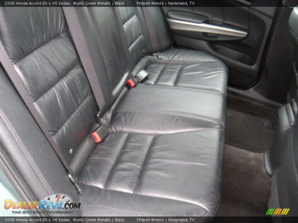 2008 Honda Accord EX-L V6 Sedan Mystic Green Metallic / Black Photo #28