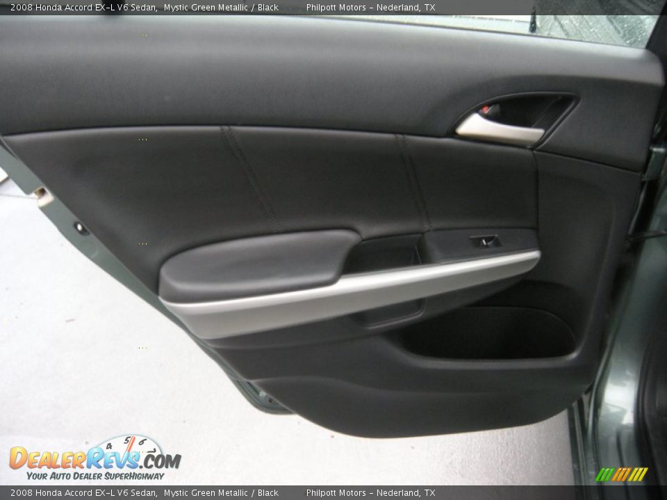 2008 Honda Accord EX-L V6 Sedan Mystic Green Metallic / Black Photo #29
