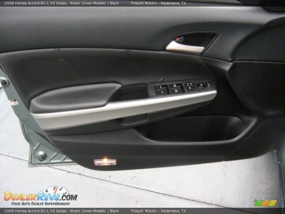 2008 Honda Accord EX-L V6 Sedan Mystic Green Metallic / Black Photo #31