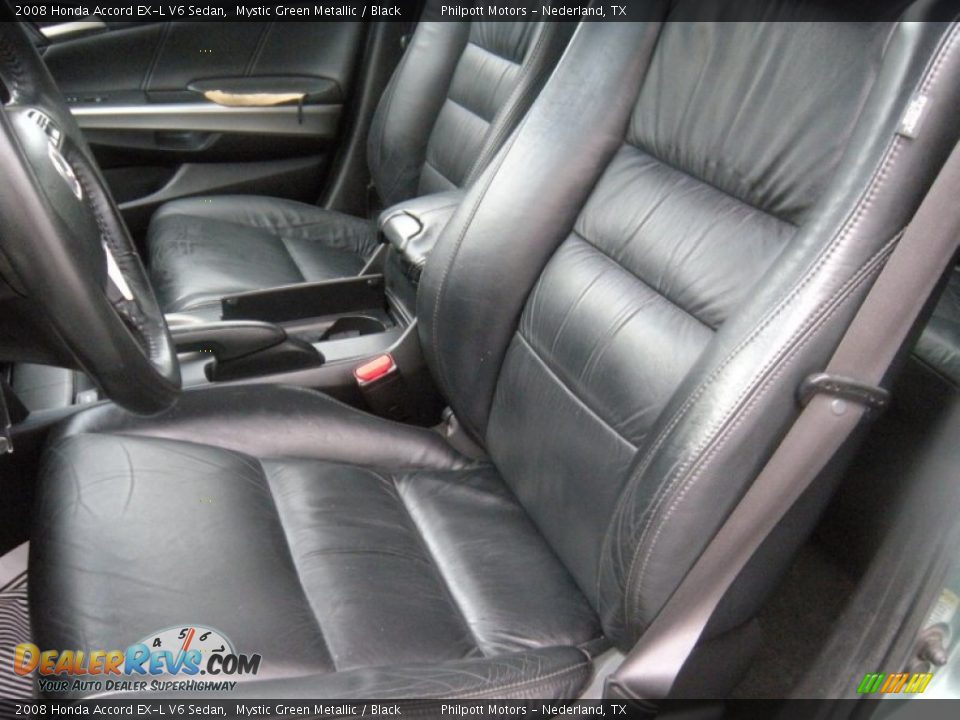 2008 Honda Accord EX-L V6 Sedan Mystic Green Metallic / Black Photo #32