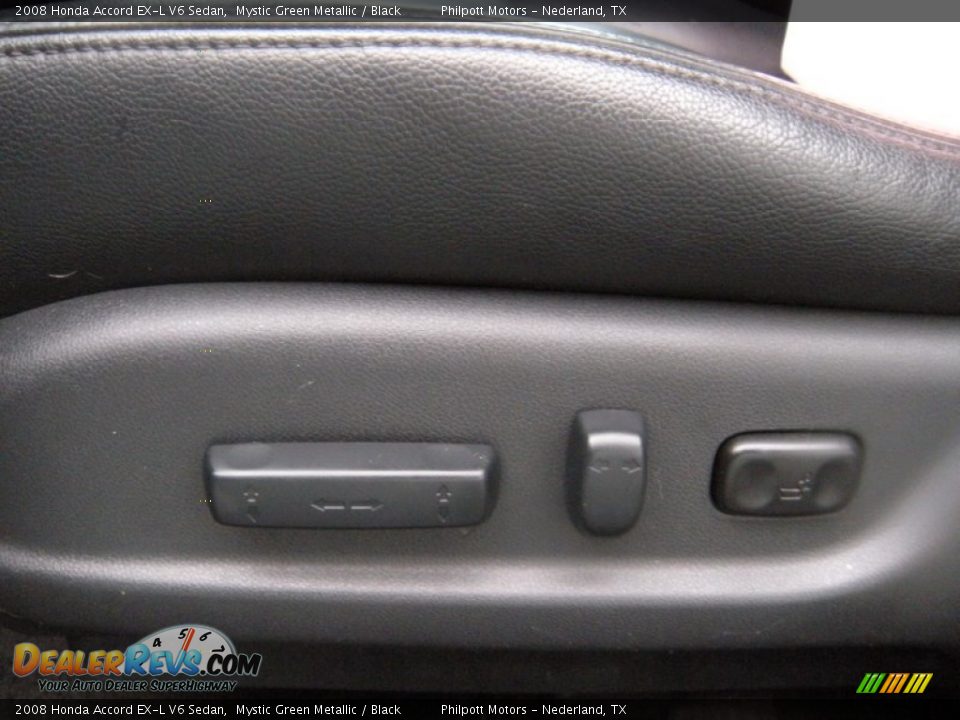 2008 Honda Accord EX-L V6 Sedan Mystic Green Metallic / Black Photo #33