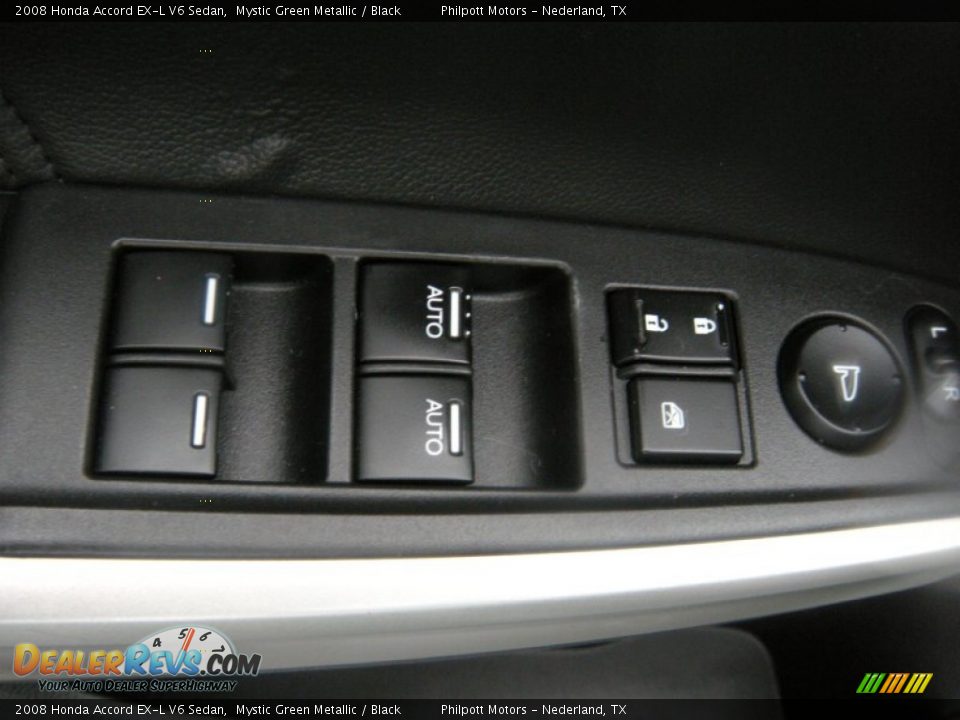 2008 Honda Accord EX-L V6 Sedan Mystic Green Metallic / Black Photo #34