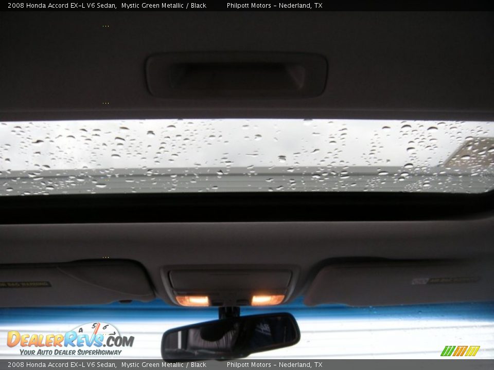 2008 Honda Accord EX-L V6 Sedan Mystic Green Metallic / Black Photo #35