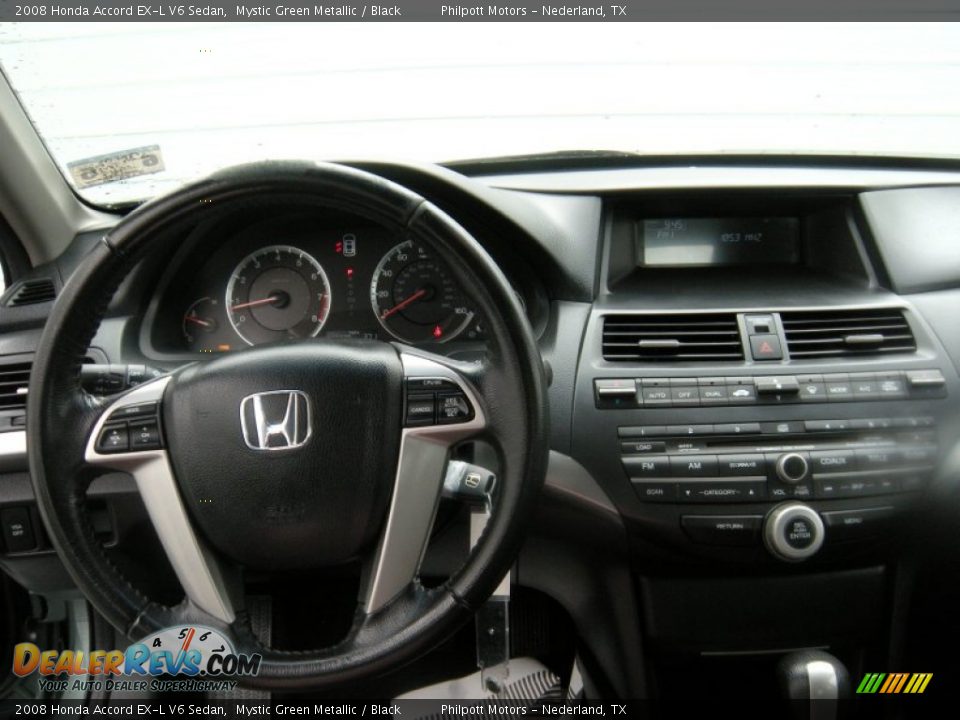 2008 Honda Accord EX-L V6 Sedan Mystic Green Metallic / Black Photo #36