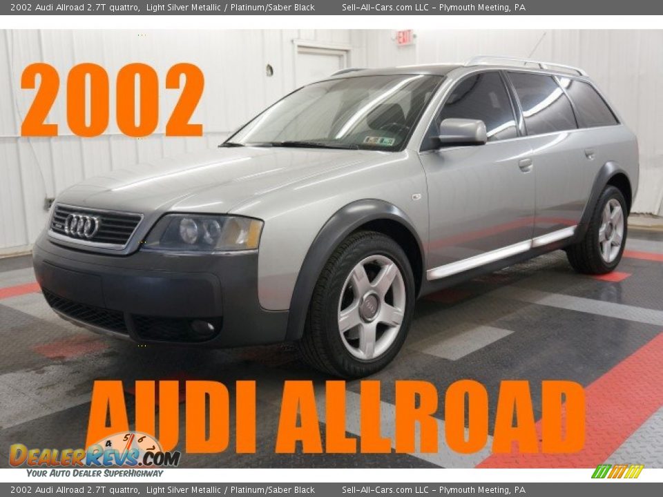 2002 Audi Allroad 2.7T quattro Light Silver Metallic / Platinum/Saber Black Photo #1