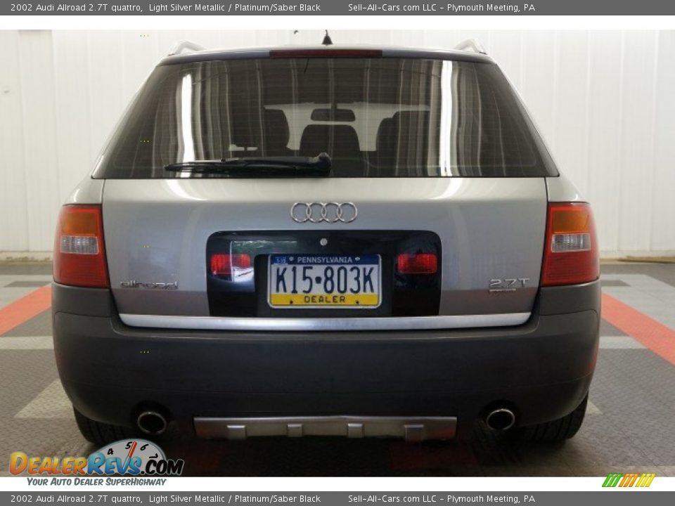 2002 Audi Allroad 2.7T quattro Light Silver Metallic / Platinum/Saber Black Photo #8