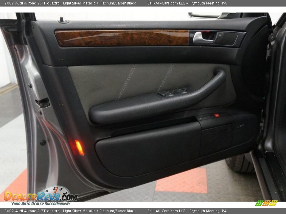 2002 Audi Allroad 2.7T quattro Light Silver Metallic / Platinum/Saber Black Photo #11