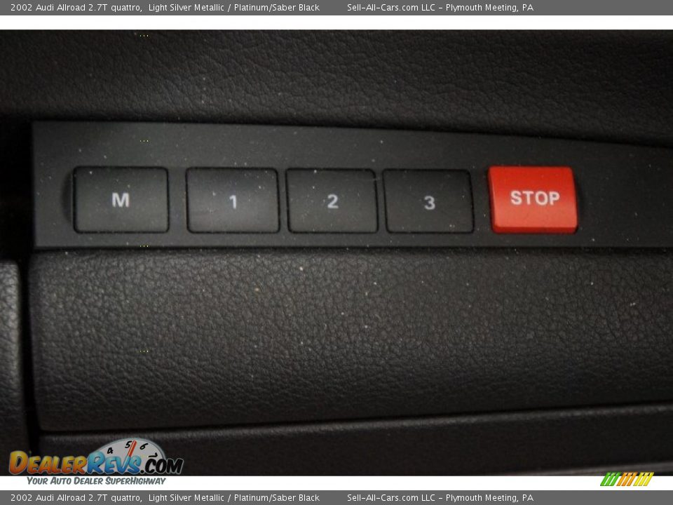 2002 Audi Allroad 2.7T quattro Light Silver Metallic / Platinum/Saber Black Photo #13