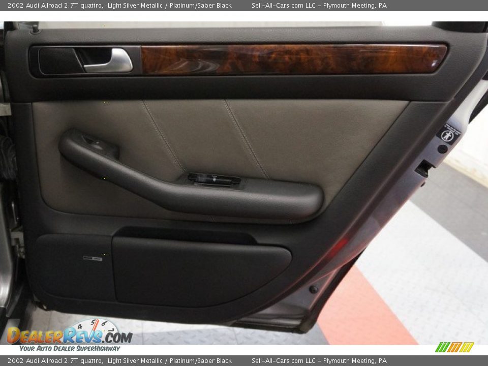 2002 Audi Allroad 2.7T quattro Light Silver Metallic / Platinum/Saber Black Photo #16
