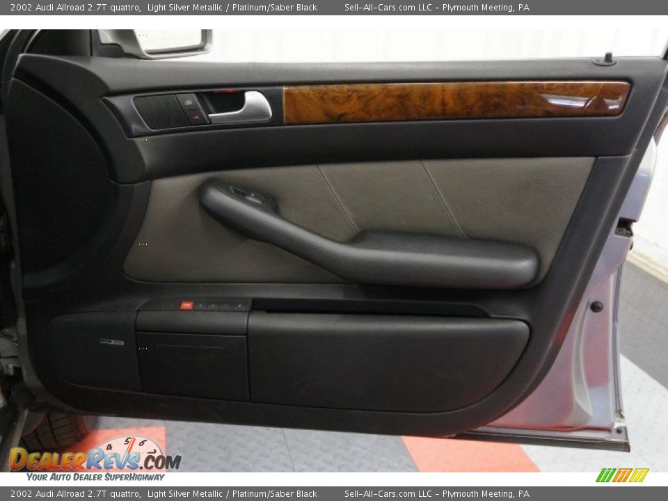 2002 Audi Allroad 2.7T quattro Light Silver Metallic / Platinum/Saber Black Photo #17