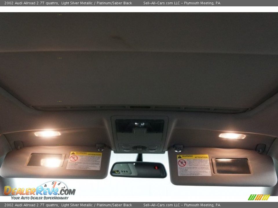 2002 Audi Allroad 2.7T quattro Light Silver Metallic / Platinum/Saber Black Photo #20