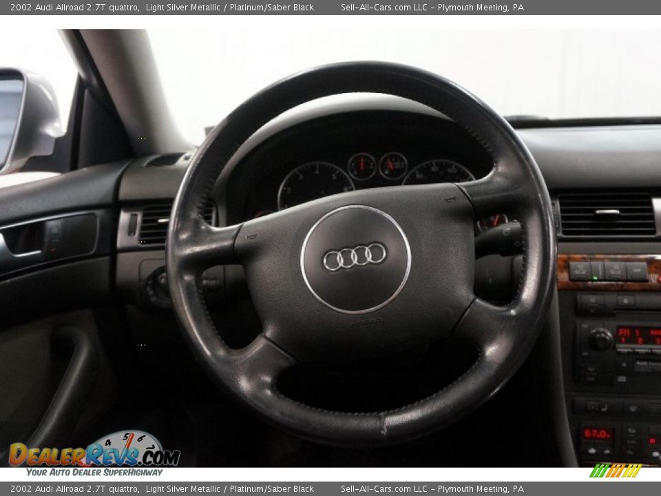 2002 Audi Allroad 2.7T quattro Light Silver Metallic / Platinum/Saber Black Photo #24