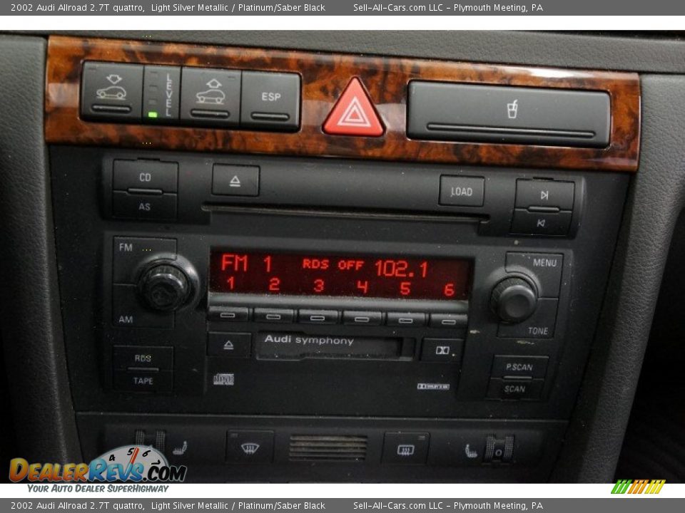 2002 Audi Allroad 2.7T quattro Light Silver Metallic / Platinum/Saber Black Photo #30