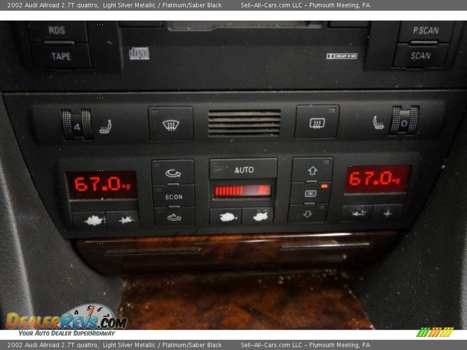 2002 Audi Allroad 2.7T quattro Light Silver Metallic / Platinum/Saber Black Photo #31