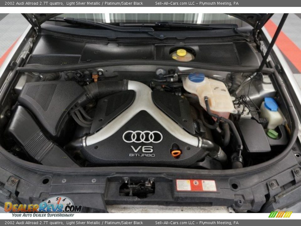 2002 Audi Allroad 2.7T quattro Light Silver Metallic / Platinum/Saber Black Photo #33