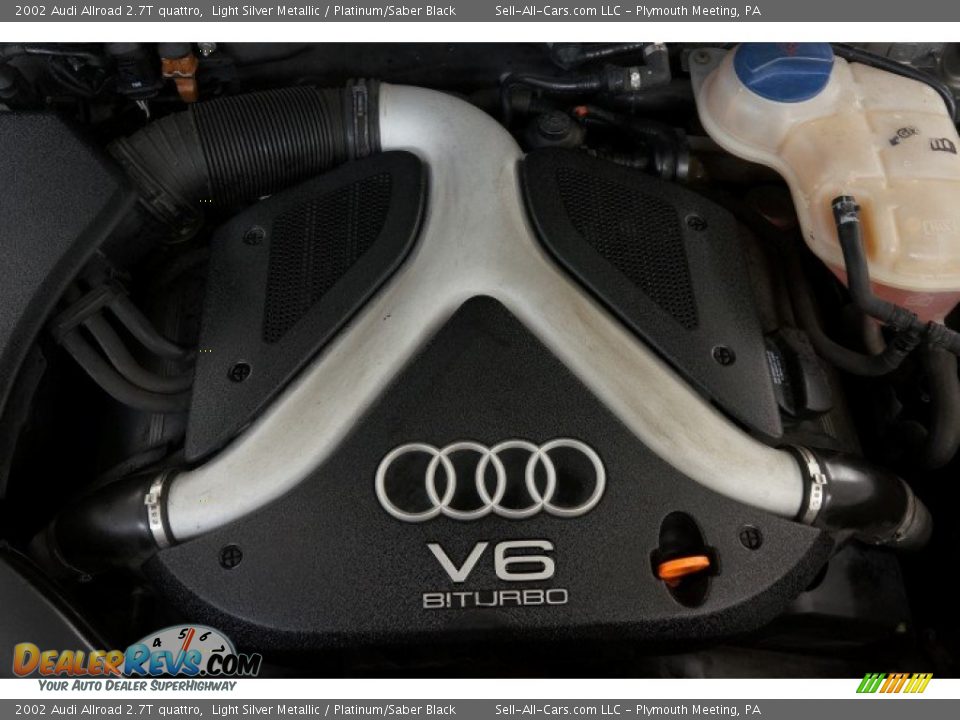 2002 Audi Allroad 2.7T quattro Light Silver Metallic / Platinum/Saber Black Photo #34