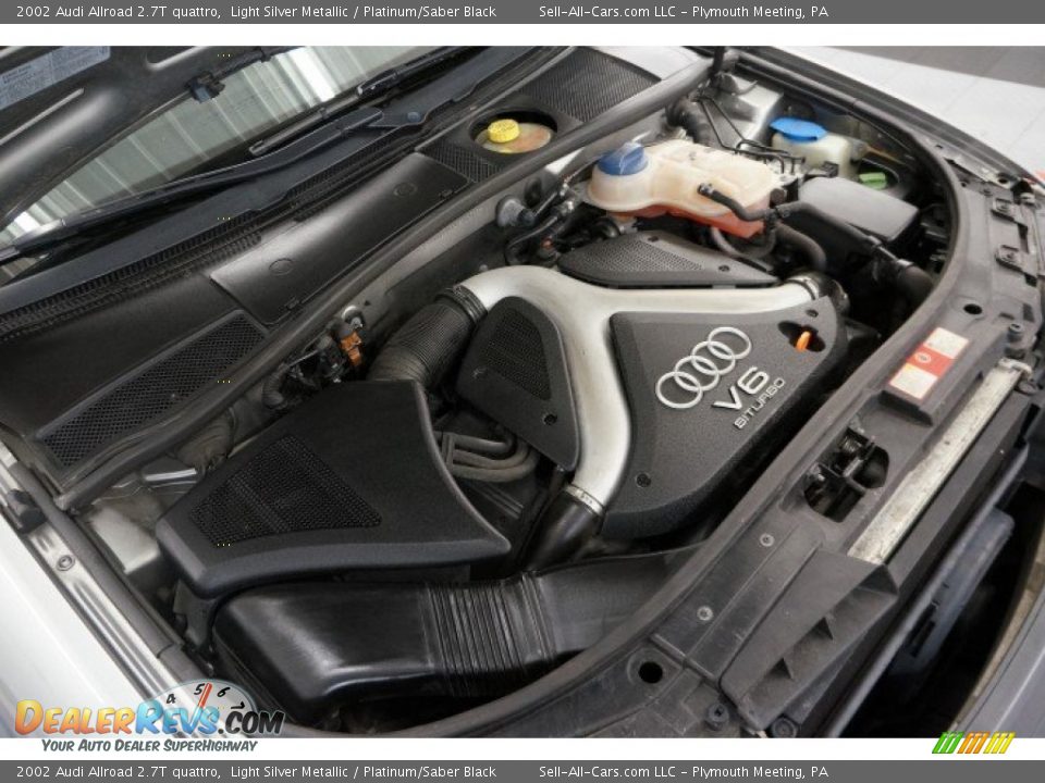 2002 Audi Allroad 2.7T quattro Light Silver Metallic / Platinum/Saber Black Photo #35