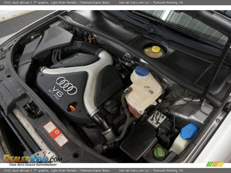 2002 Audi Allroad 2.7T quattro Light Silver Metallic / Platinum/Saber Black Photo #36