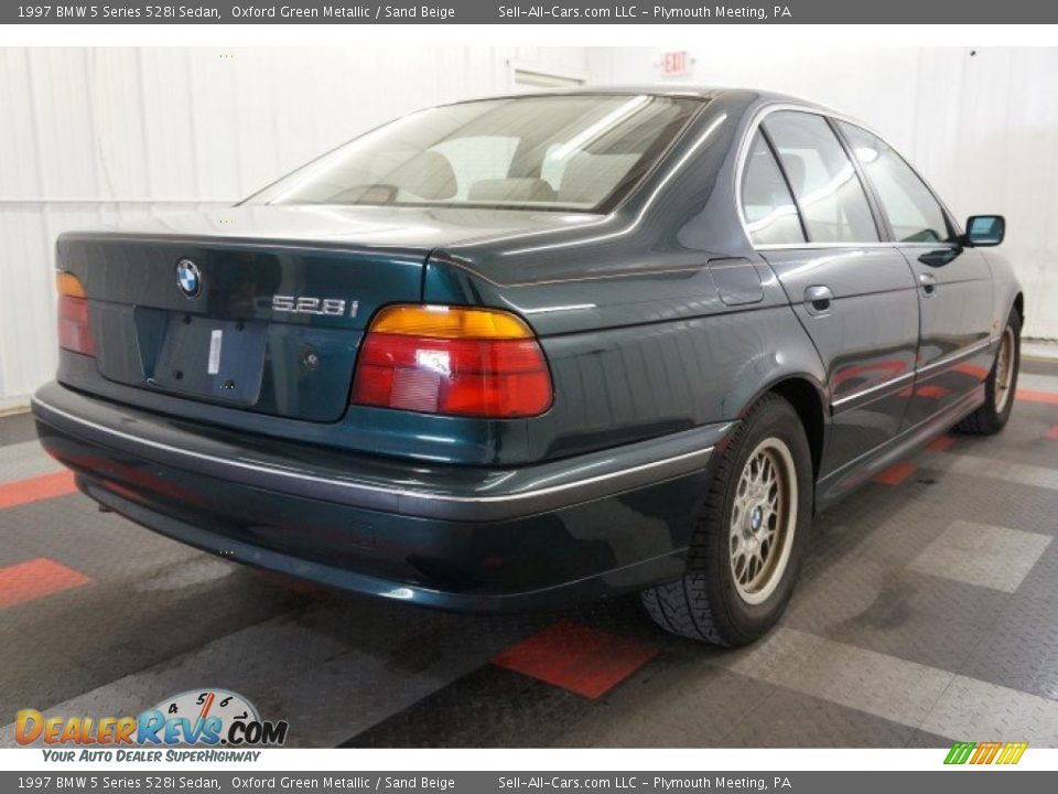 1997 BMW 5 Series 528i Sedan Oxford Green Metallic / Sand Beige Photo #3