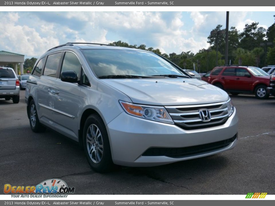 2013 Honda Odyssey EX-L Alabaster Silver Metallic / Gray Photo #1