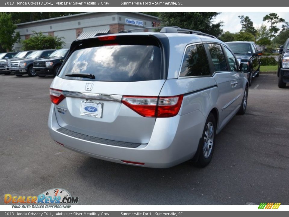 2013 Honda Odyssey EX-L Alabaster Silver Metallic / Gray Photo #3