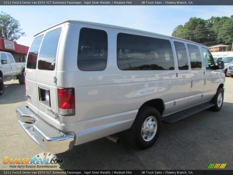 2013 Ford E Series Van E350 XLT Extended Passenger Ingot Silver Metallic / Medium Flint Photo #6