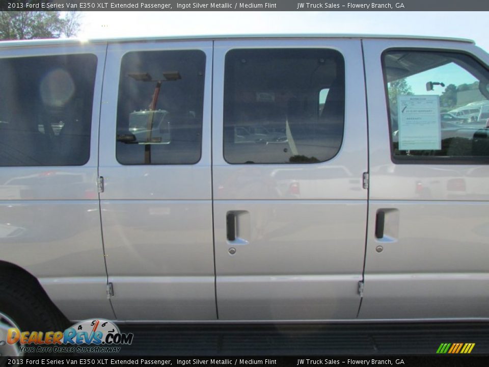 2013 Ford E Series Van E350 XLT Extended Passenger Ingot Silver Metallic / Medium Flint Photo #10