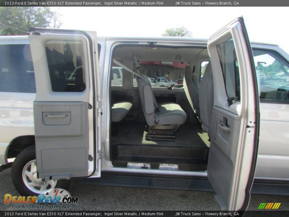 2013 Ford E Series Van E350 XLT Extended Passenger Ingot Silver Metallic / Medium Flint Photo #11