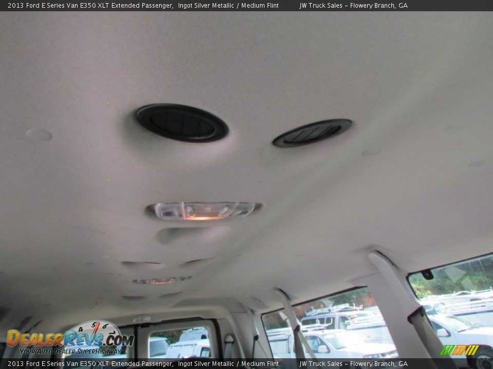 2013 Ford E Series Van E350 XLT Extended Passenger Ingot Silver Metallic / Medium Flint Photo #18