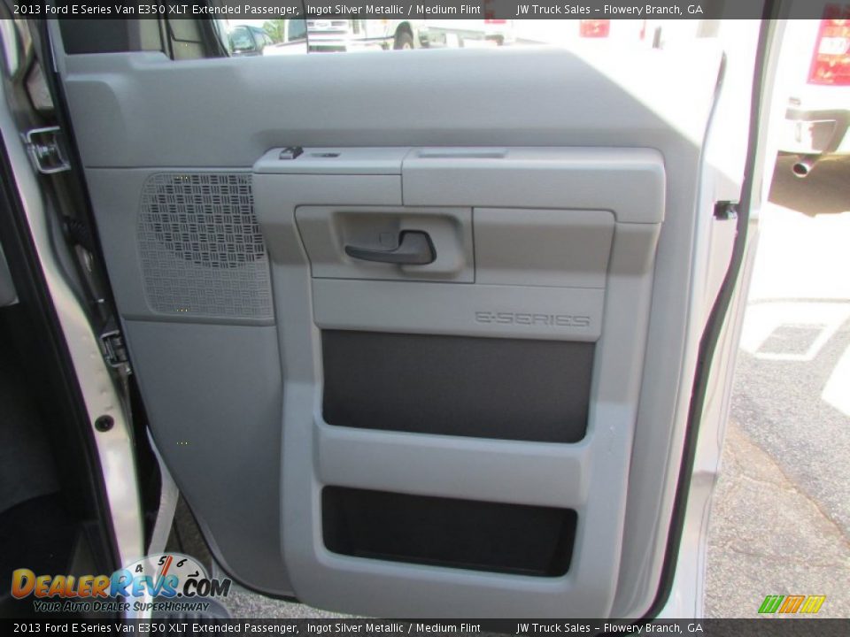 2013 Ford E Series Van E350 XLT Extended Passenger Ingot Silver Metallic / Medium Flint Photo #19