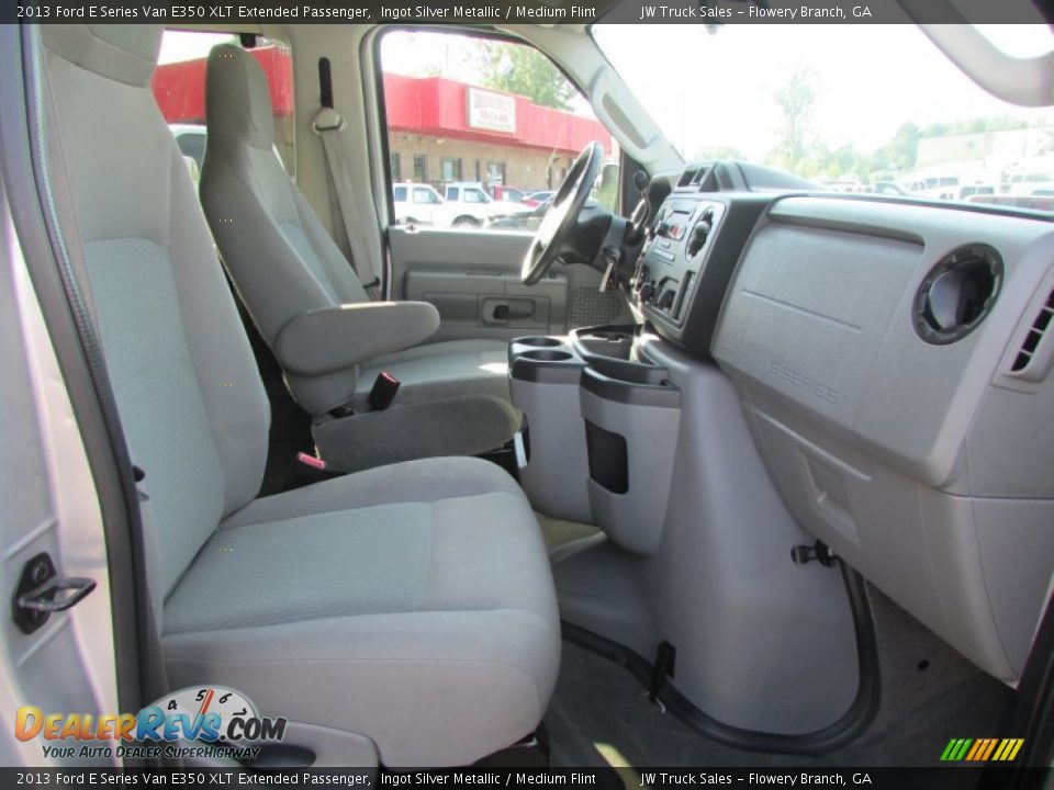 2013 Ford E Series Van E350 XLT Extended Passenger Ingot Silver Metallic / Medium Flint Photo #22
