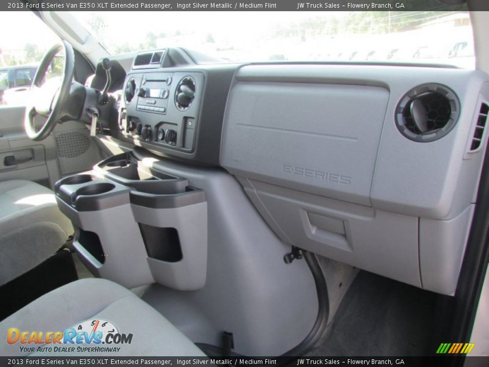 2013 Ford E Series Van E350 XLT Extended Passenger Ingot Silver Metallic / Medium Flint Photo #23