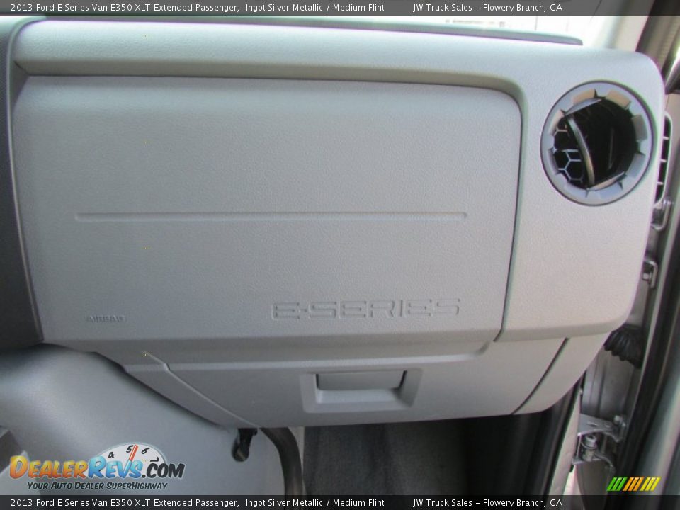 2013 Ford E Series Van E350 XLT Extended Passenger Ingot Silver Metallic / Medium Flint Photo #24