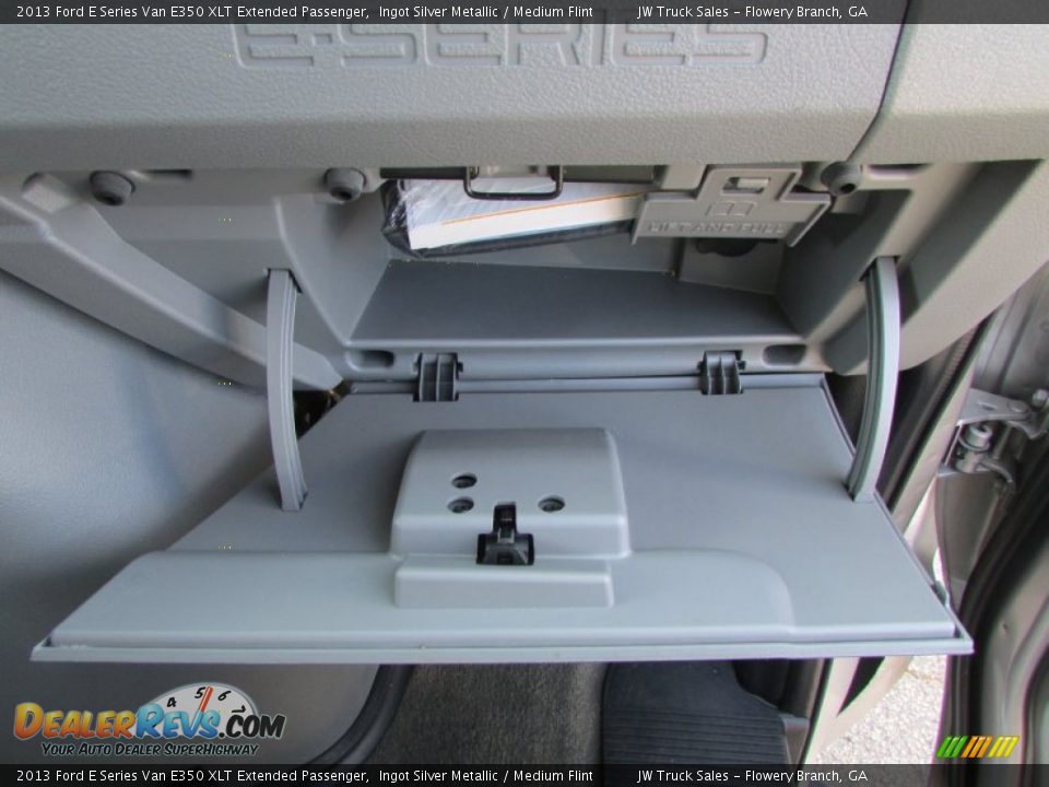 2013 Ford E Series Van E350 XLT Extended Passenger Ingot Silver Metallic / Medium Flint Photo #25