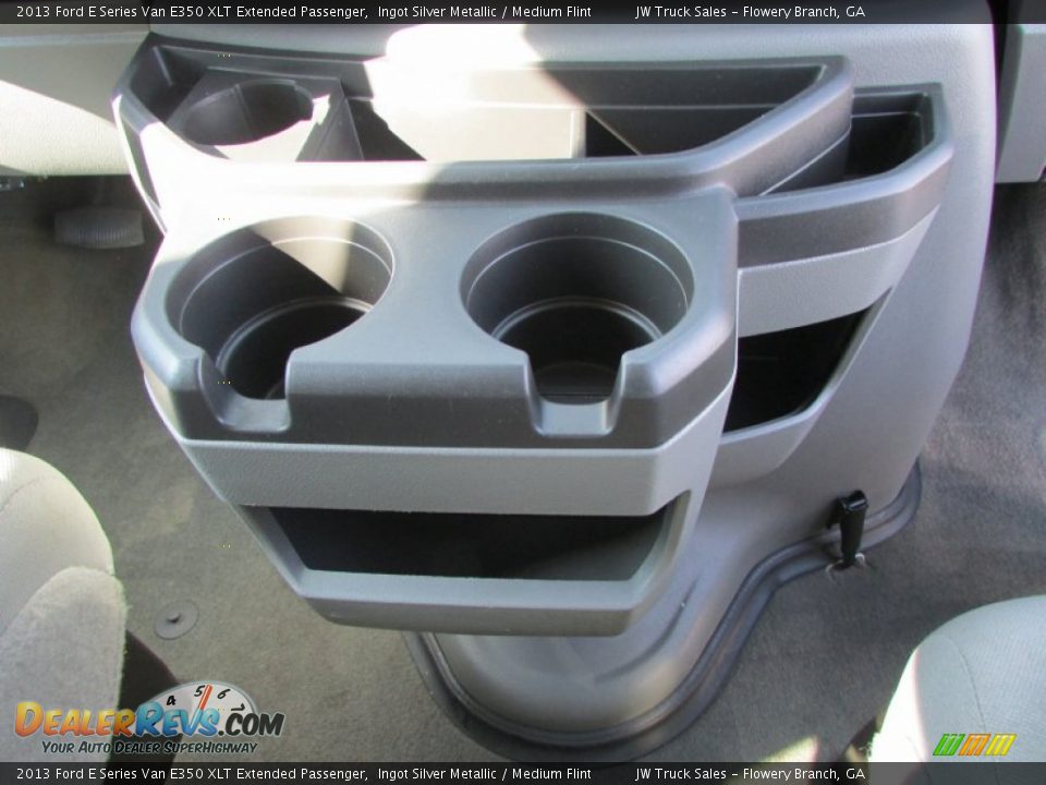 2013 Ford E Series Van E350 XLT Extended Passenger Ingot Silver Metallic / Medium Flint Photo #30