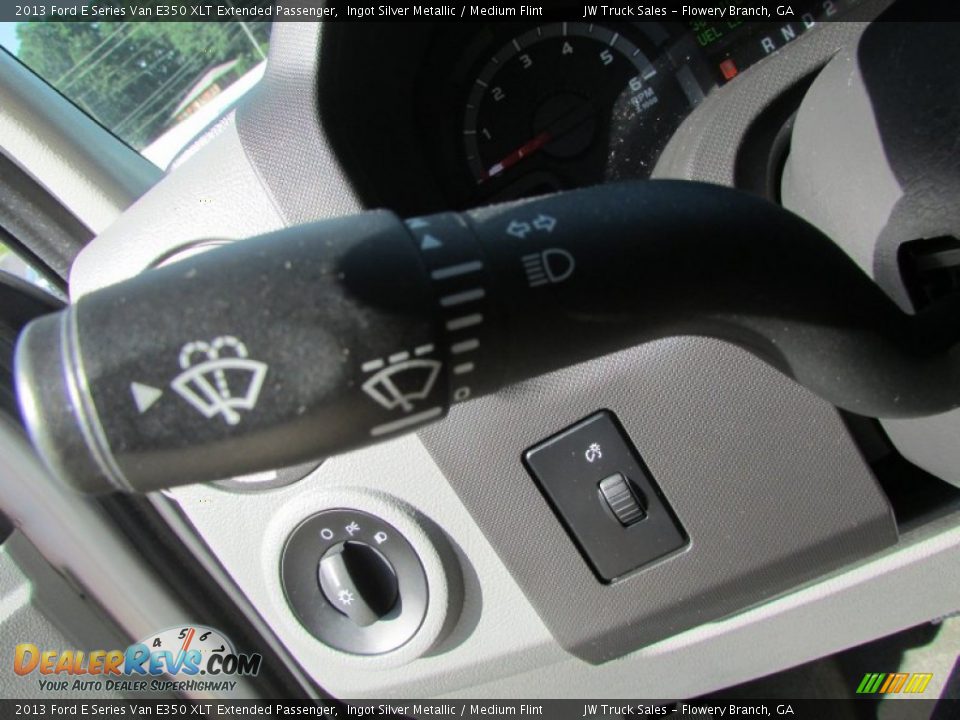 2013 Ford E Series Van E350 XLT Extended Passenger Ingot Silver Metallic / Medium Flint Photo #35