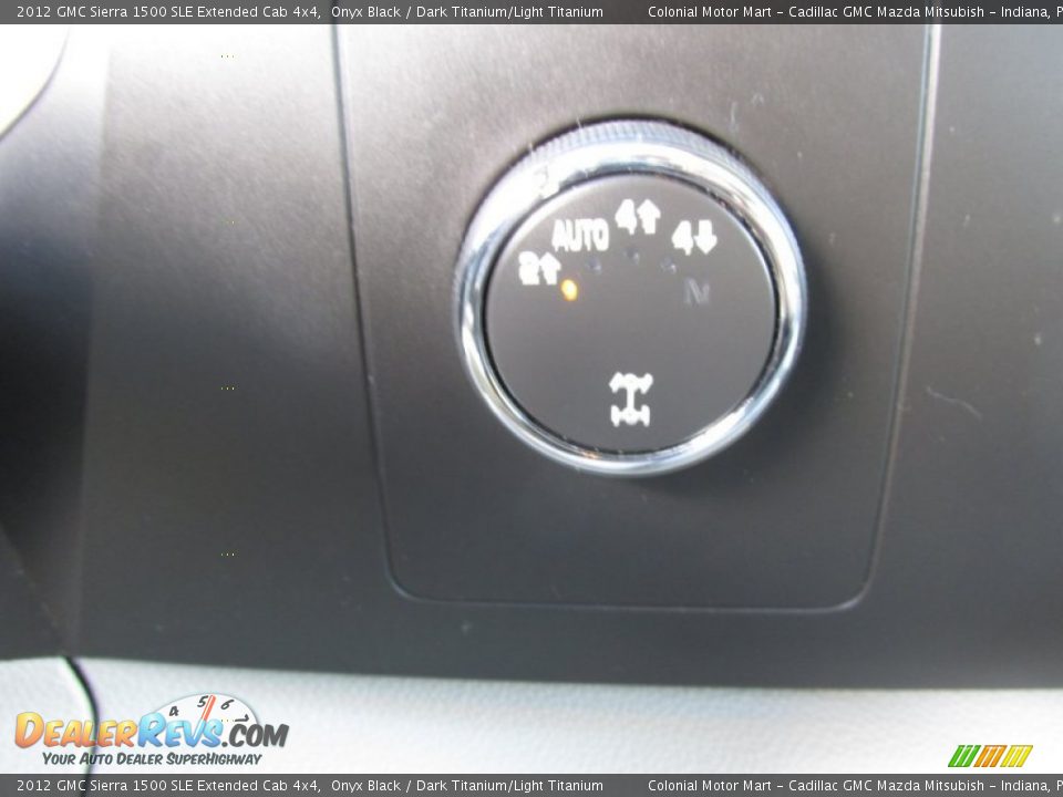 2012 GMC Sierra 1500 SLE Extended Cab 4x4 Onyx Black / Dark Titanium/Light Titanium Photo #18